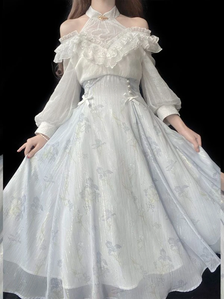 Abito Floreale Lolita da Donna - French Vintage Floral Midi Dress recensione e prezzo