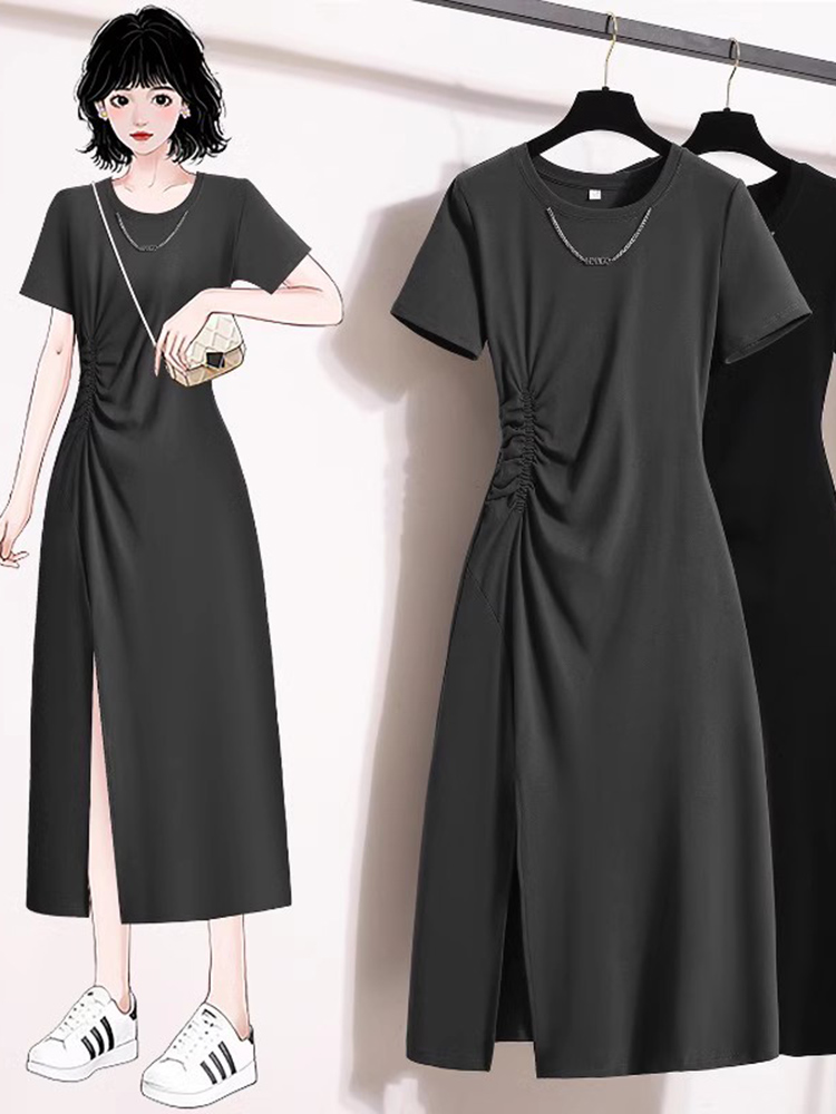 Abito Casual Elegante a Manich - Korean Style A Line Shirt Dress recensione e prezzo