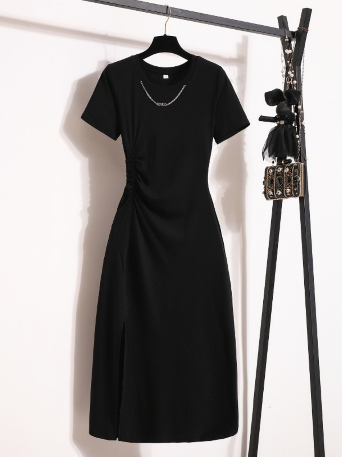 Abito Casual Elegante a Manich - Korean Style A Line Shirt Dress recensione e prezzo