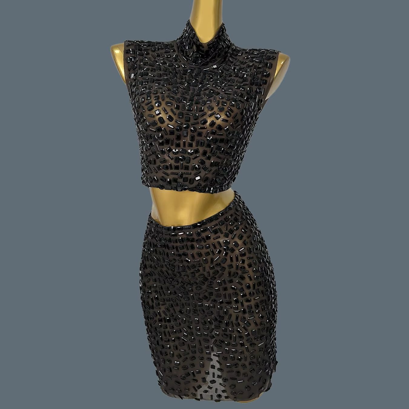 Abito estivo scintillante con  - Sparkly Rhinestone Club Party Dress recensione e prezzo