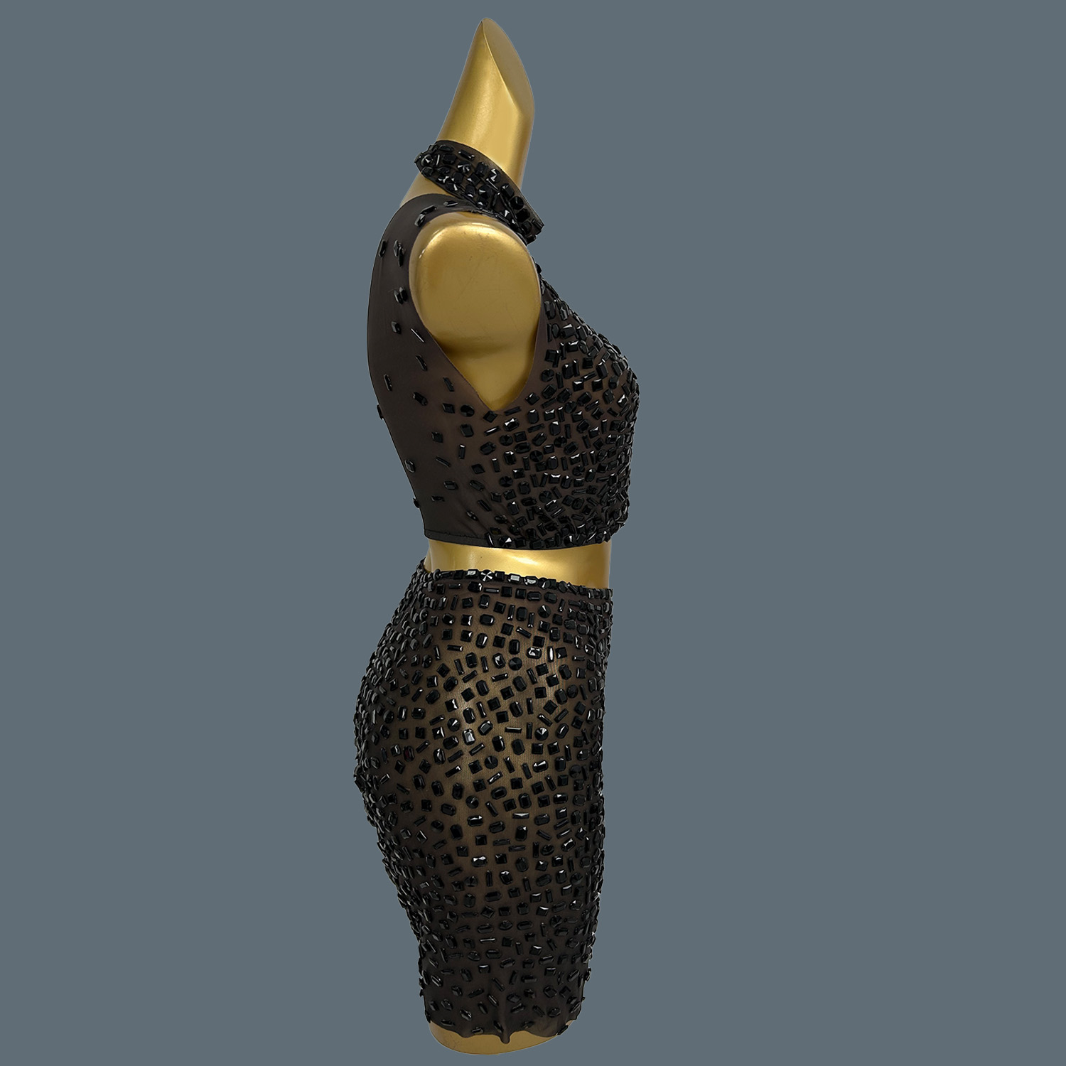 Abito estivo scintillante con  - Sparkly Rhinestone Club Party Dress recensione e prezzo